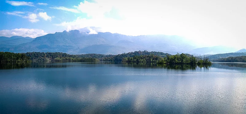 The catchment area of the Karamana River in the sanctuary