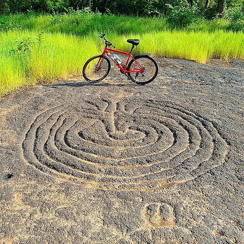 The labyrinth engraving at Usgalimal
