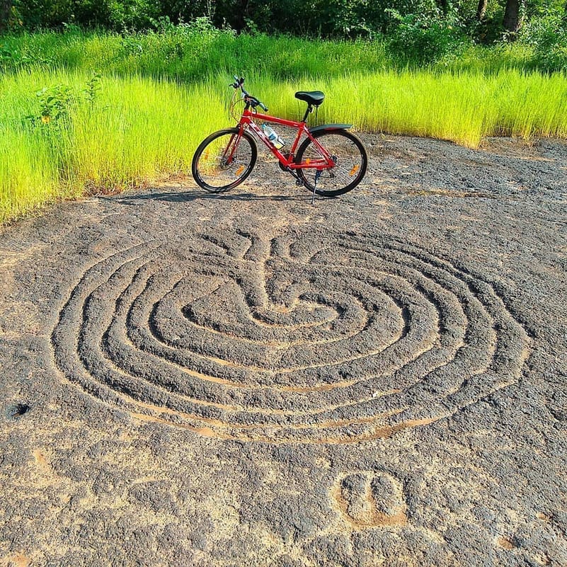 The labyrinth engraving at Usgalimal