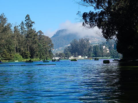 A view of the tranquil Ooty Lake