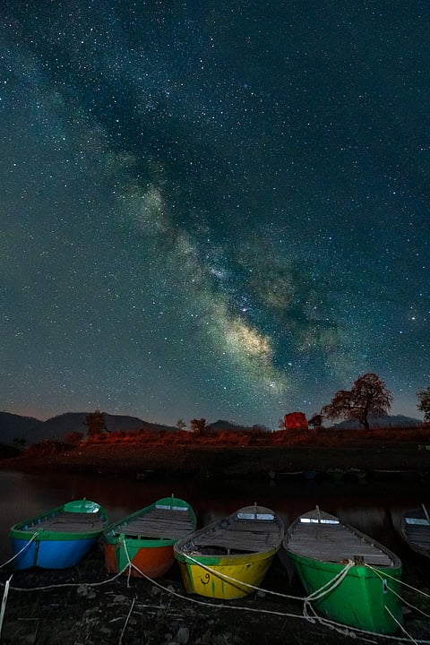 A view of the night sky at Gujarat