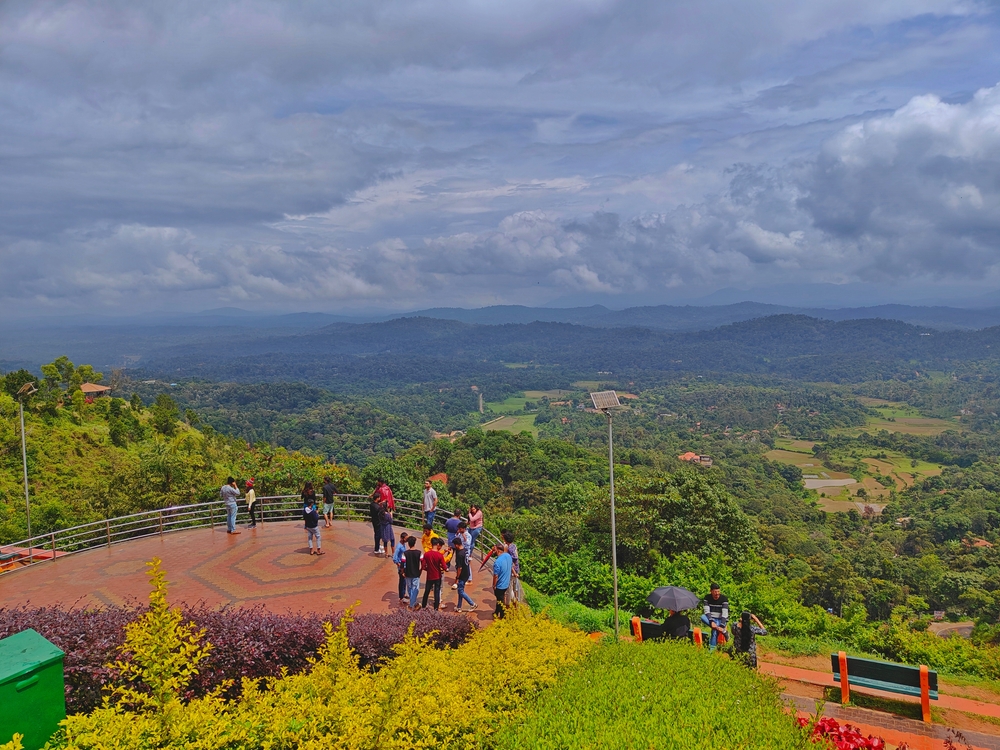 Enjoying the views in Coorg