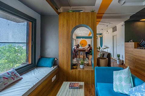 A common area at Madpackers Rishikesh