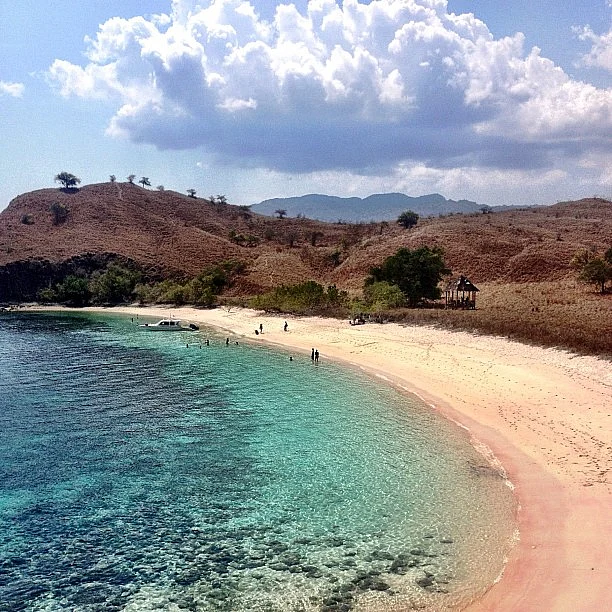 Pantay Merah or Pink Beach on Komodo Island