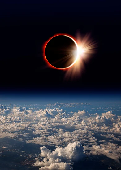 Shutterstock : An image of solar eclipse furnished by NASA