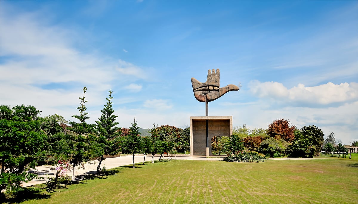 Open Hand Monument in Chandigarh 