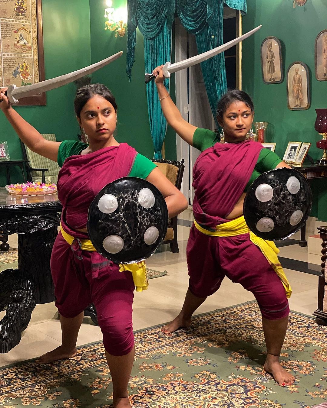 Artists from Project Chhauni display their traditional dance form