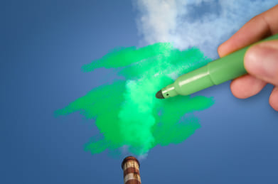 Shutterstock : Greenwashing is the act of making false or misleading statements about the environmental benefits of a product or practice