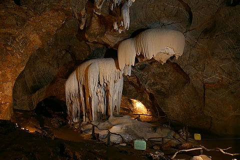 Stone formation in a Thai cave