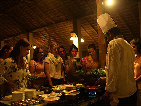 A demo by the in-house chefs.