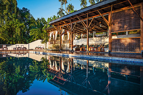 Enjoy beautiful sunset views by the pool