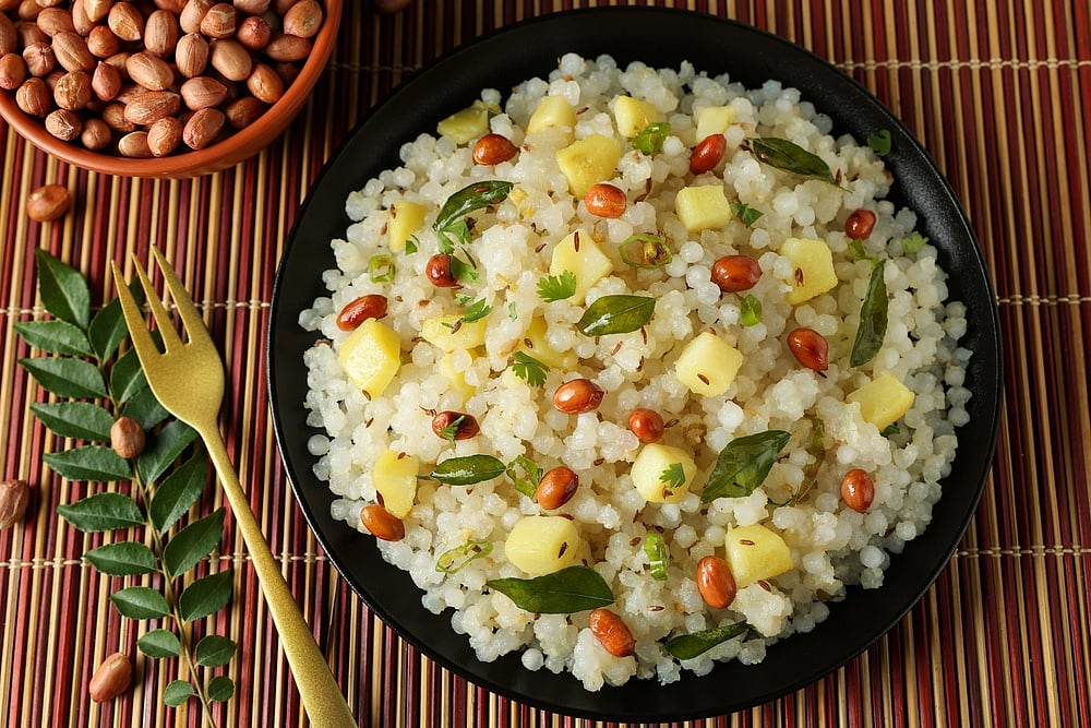 Santhosh Varghese/Shutterstock : Sabudana khichadi is a popular Navratri dish