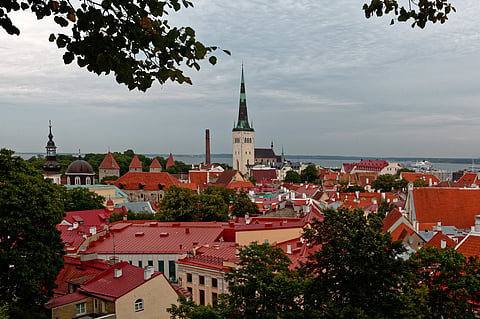 View of Talinn from the viewing platform