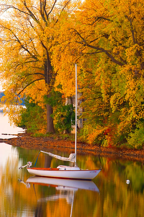 Sailboat in Alburg, Vermont