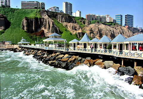 Miraflores skyline in Lima