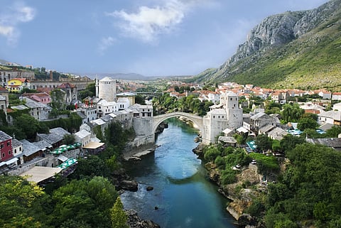 Stroll across Stari Most (Old Bridge) for panoramic views of the river