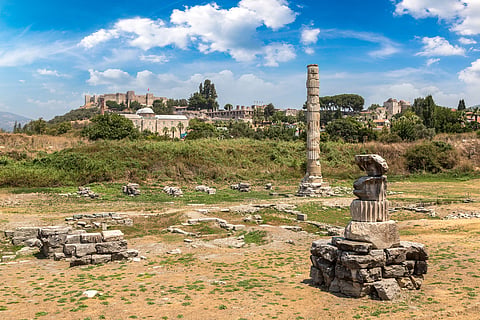 The ruins of the Temple of Artemis, one of the seven wonders of the ancient world
