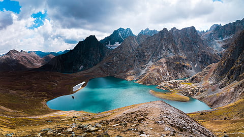 The breathtaking view of Krishansar Lake