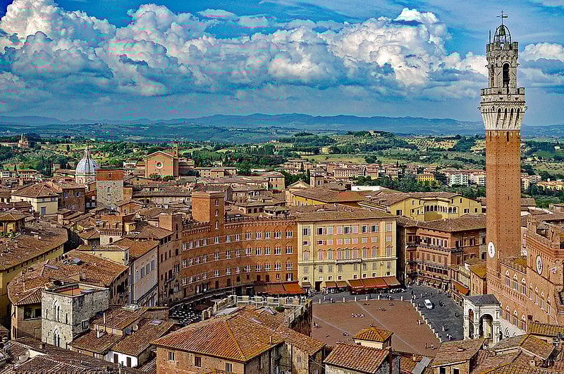 View of the city of Siena