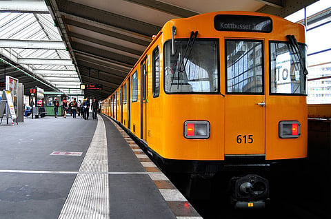 A train station in Denmark