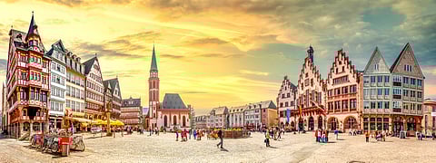 A panorama of Römerberg 