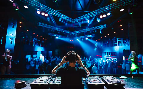 An evening of electronic music in progress