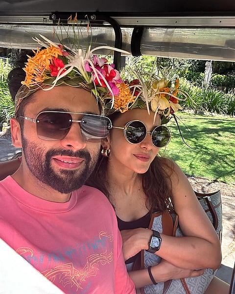 Rakul Preet with actor Jakky Bhagnani in Fiji