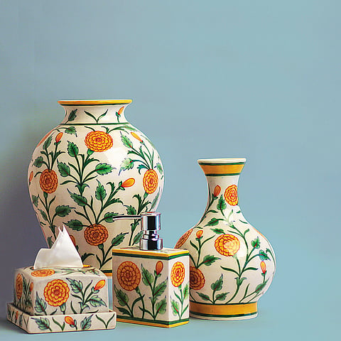 Neerja International is a pioneer in introducing several utility items crafted from blue pottery