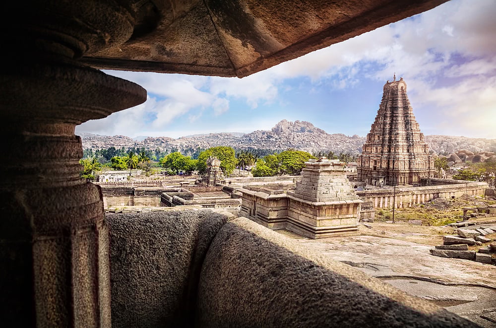 Virupaksha Temple view in Hampi