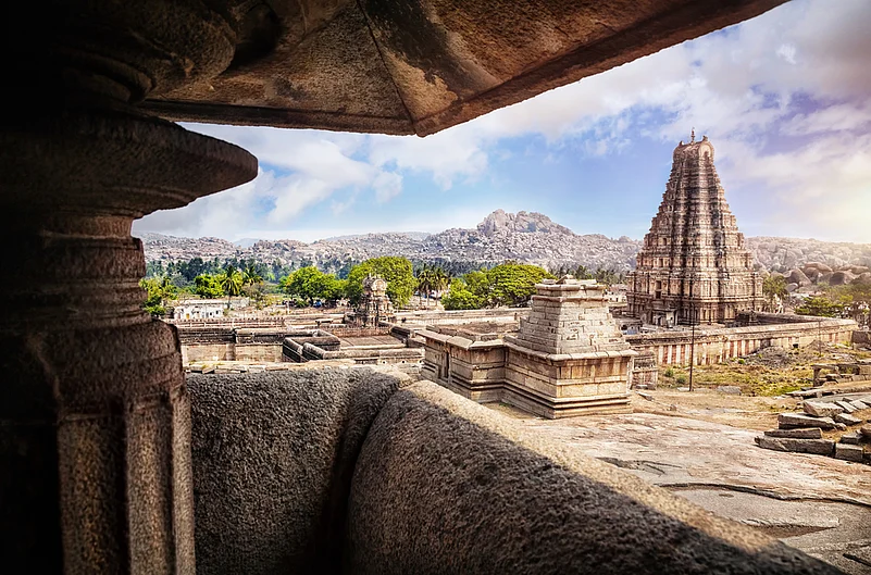 Virupaksha Temple view in Hampi