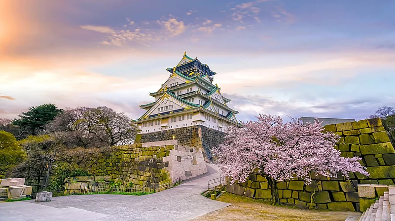 Osaka Castle in Japan