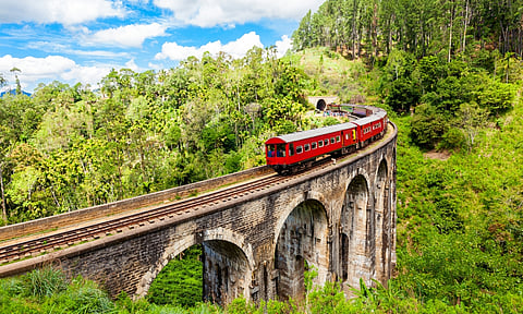 The Nine Arch bridge in Nuwara Eliya, Sri Lanka