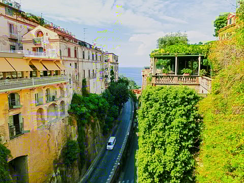 Sorrento has prohibited people wearing bikinis or going shirtless on its streets