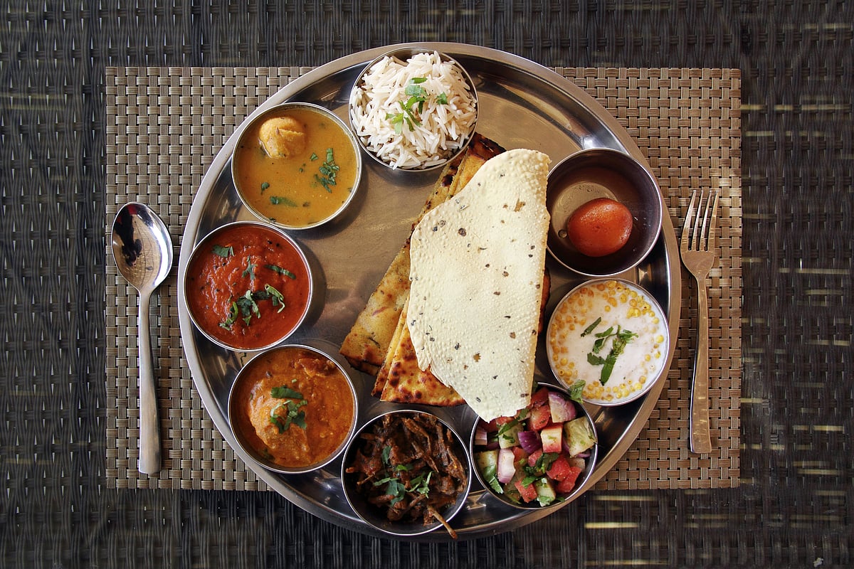 A traditional Rajasthani platter