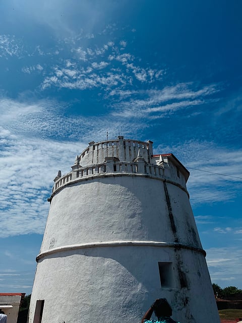 Famous lighthouse at the Aguada Fort