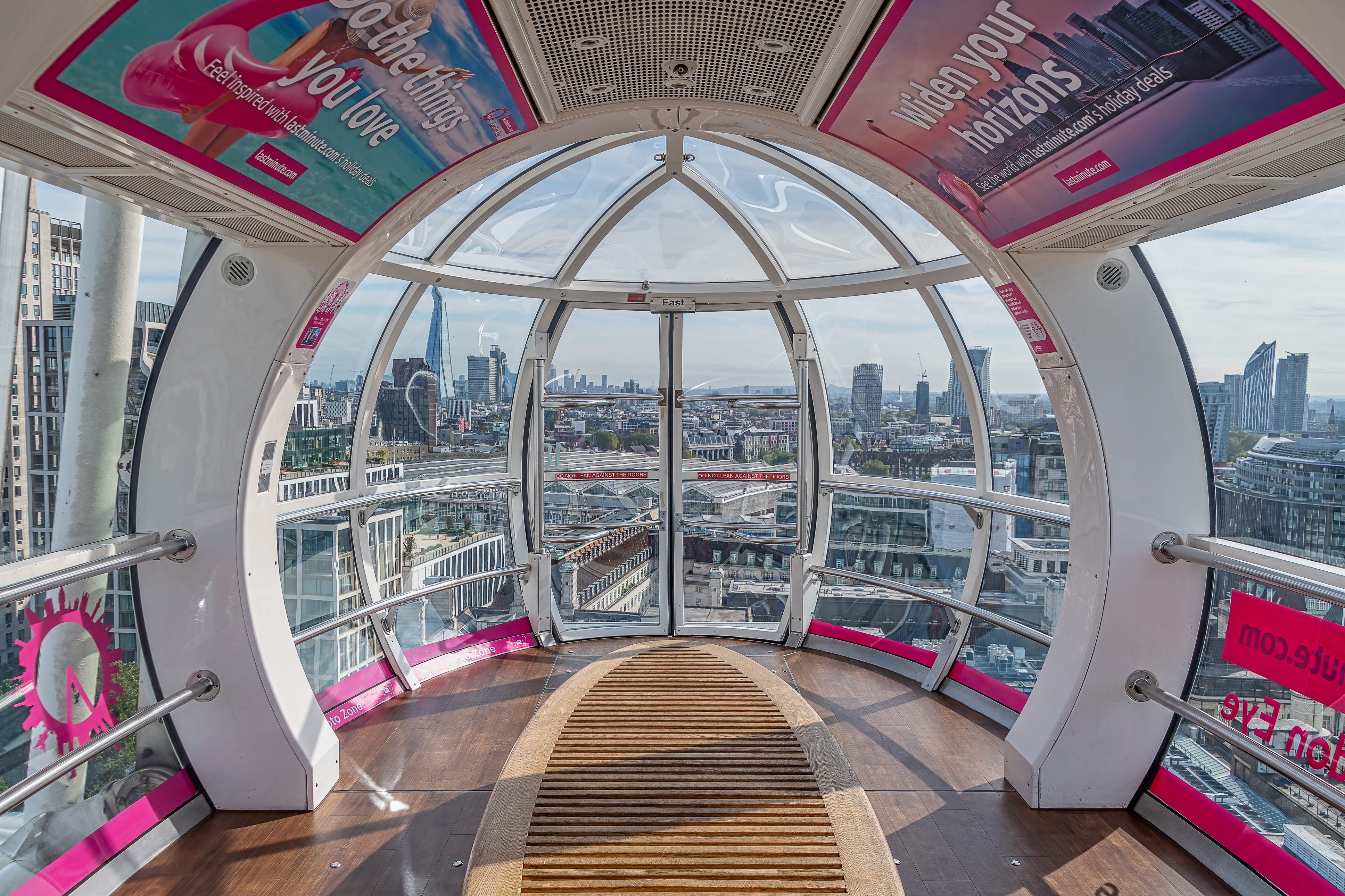Inside The London Eye capsule