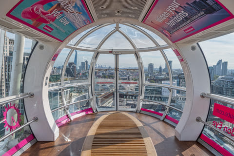Inside The London Eye capsule