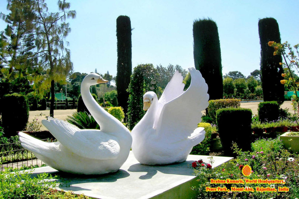 The Brahma Kumaris Peace Park is a gorgeous place