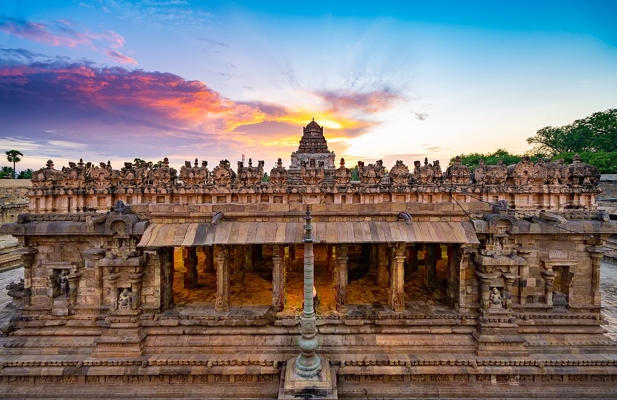 TN tourism board  : Airavatesvara Temple in Darasuram, Thanjavur district