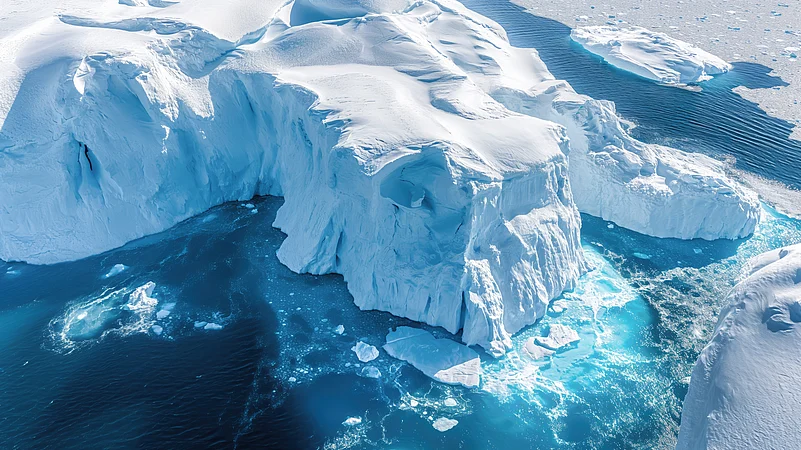 A melting iceberg in Antarctica