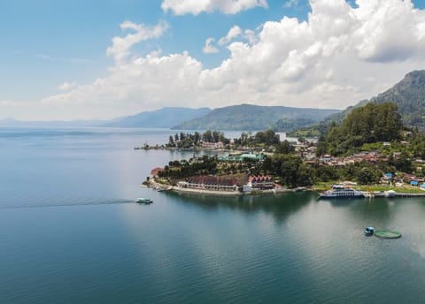 Toba Lake, a popular tourist destination in North Sumatra