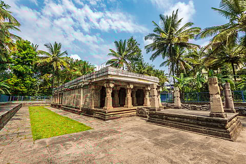 A view of the Jain Temple at Sulthan Bathery