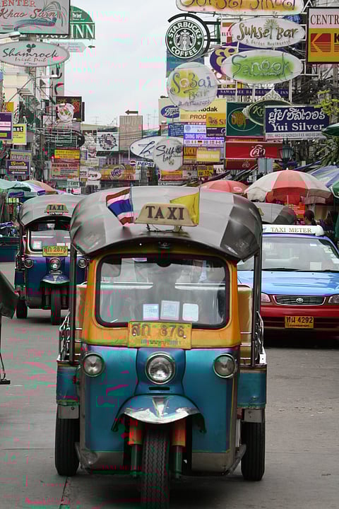 A local auto at the Khao San Road, Bangkok