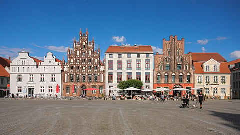 Market Square at Greifswald Germany