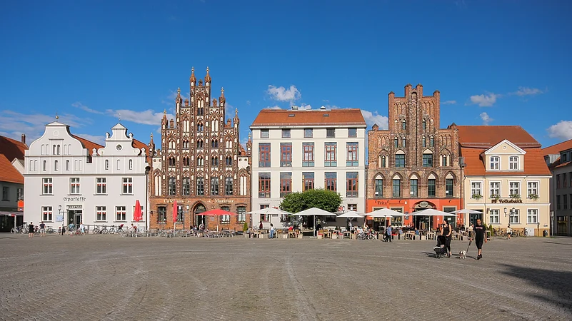 Market Square at Greifswald Germany