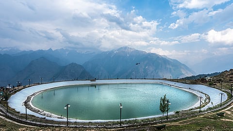 Auli Lake is an artificial formation