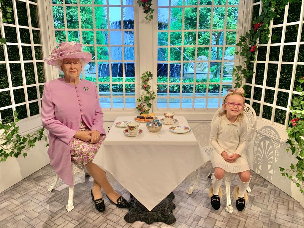 Have tea with the late Queen Elizabeth II at Madame Tussauds