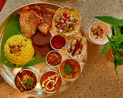 The 14-item Odia thali 