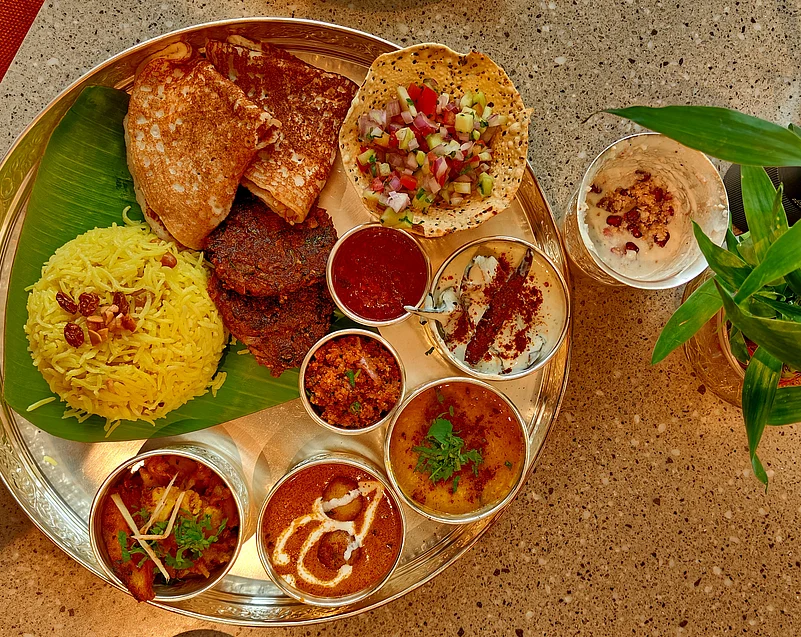 The 14-item Odia thali