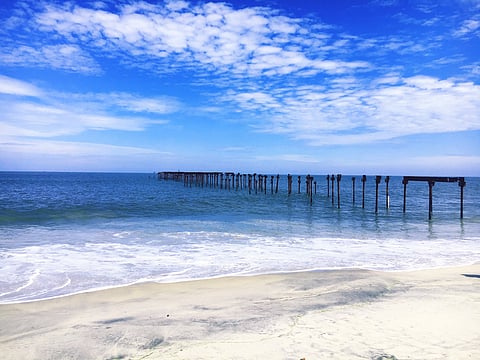 A view of the Alappuzha Beach